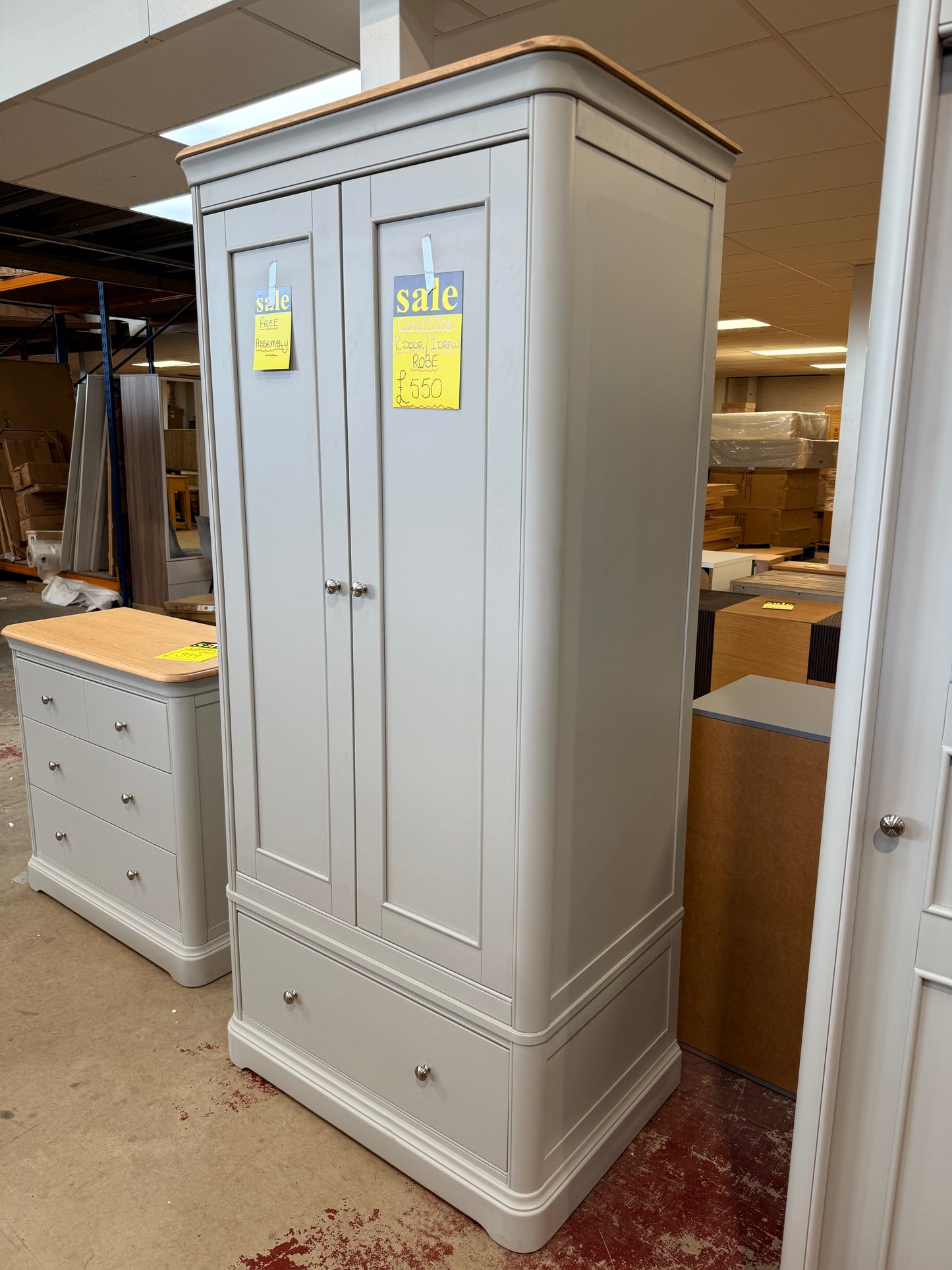 Coniston 2-Door + Drawer Wardrobe