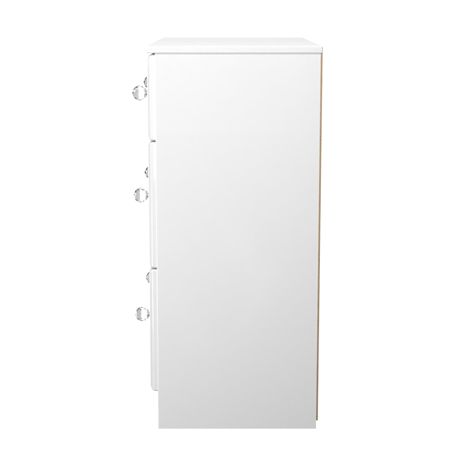 Lisbon White Gloss 3 Drawer Deep Chest Sheffield Discount Furniture