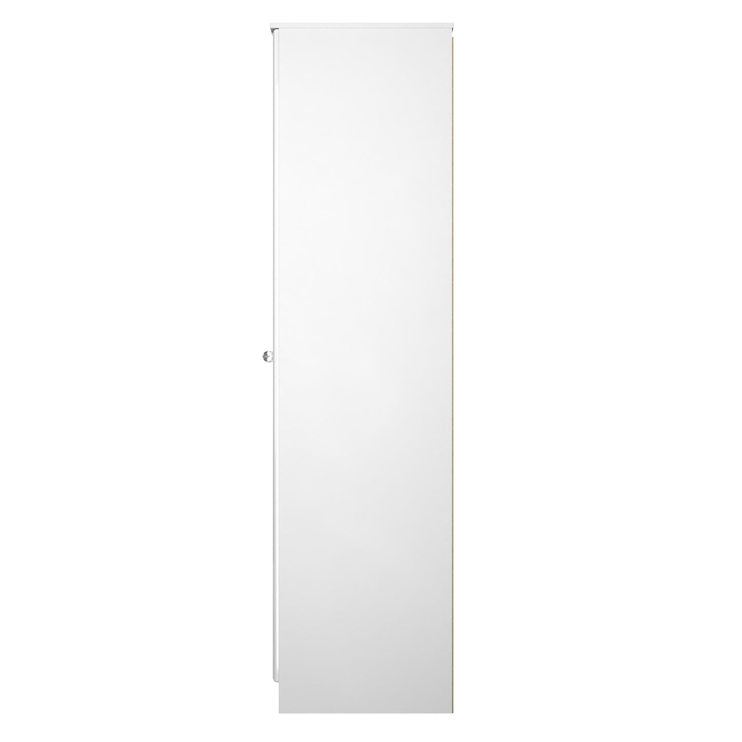 Lisbon White Gloss 2 Door Plain Wardrobe Sheffield Discount Furniture