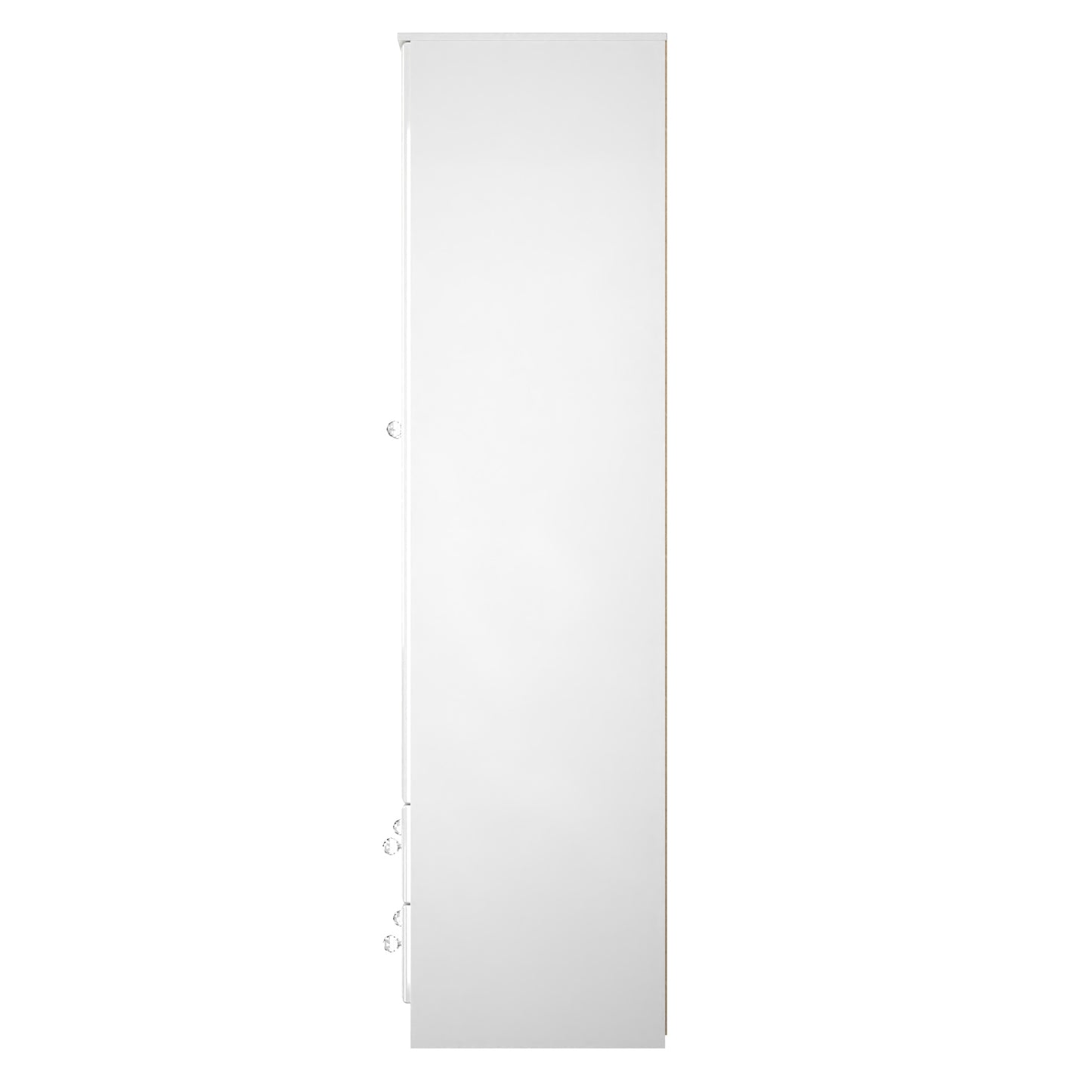 Lisbon White Gloss 2 Door 2 Drawer Wardrobe Sheffield Discount Furniture