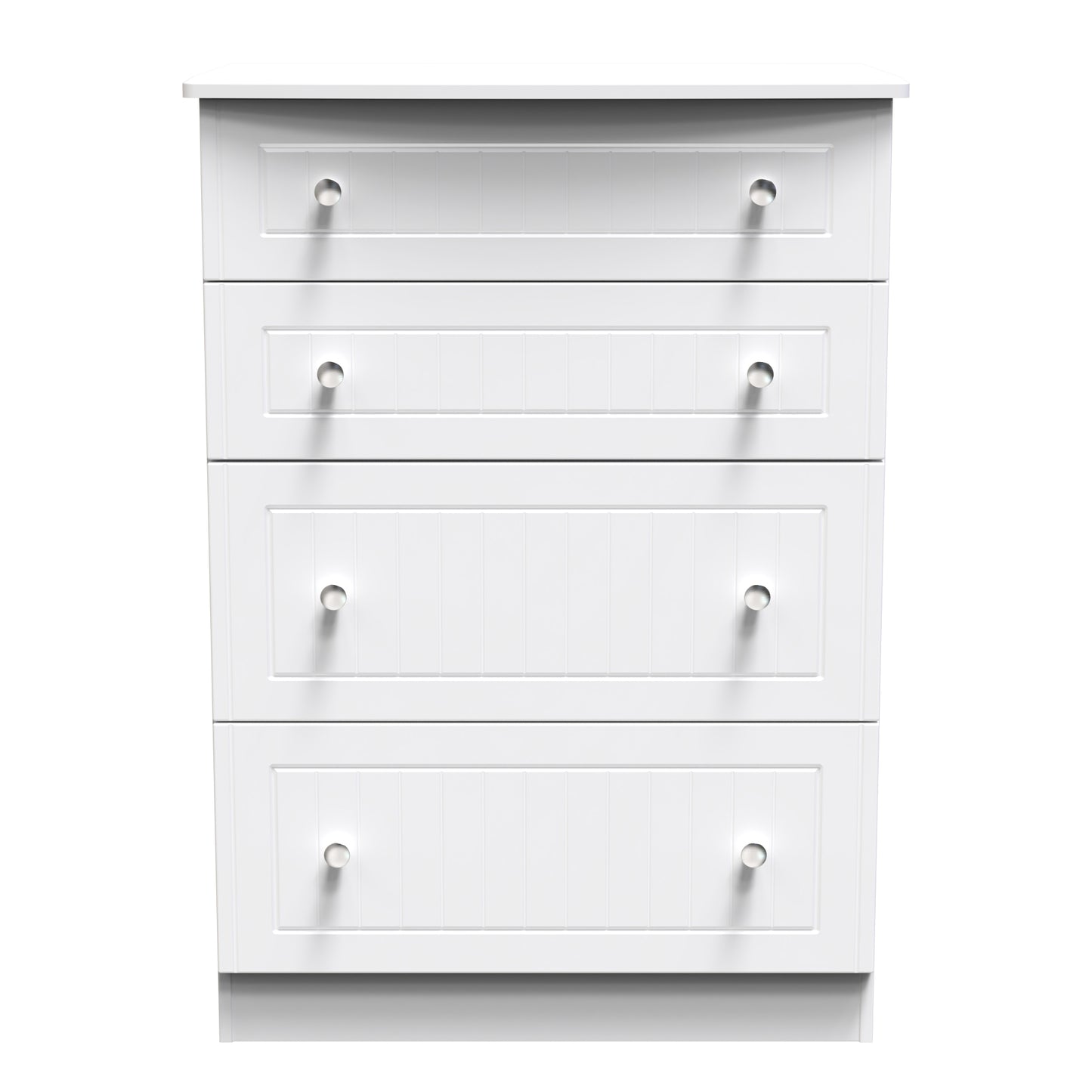 Miami White Matt 4 Drawer Deep Chest Sheffield Discount Furniture