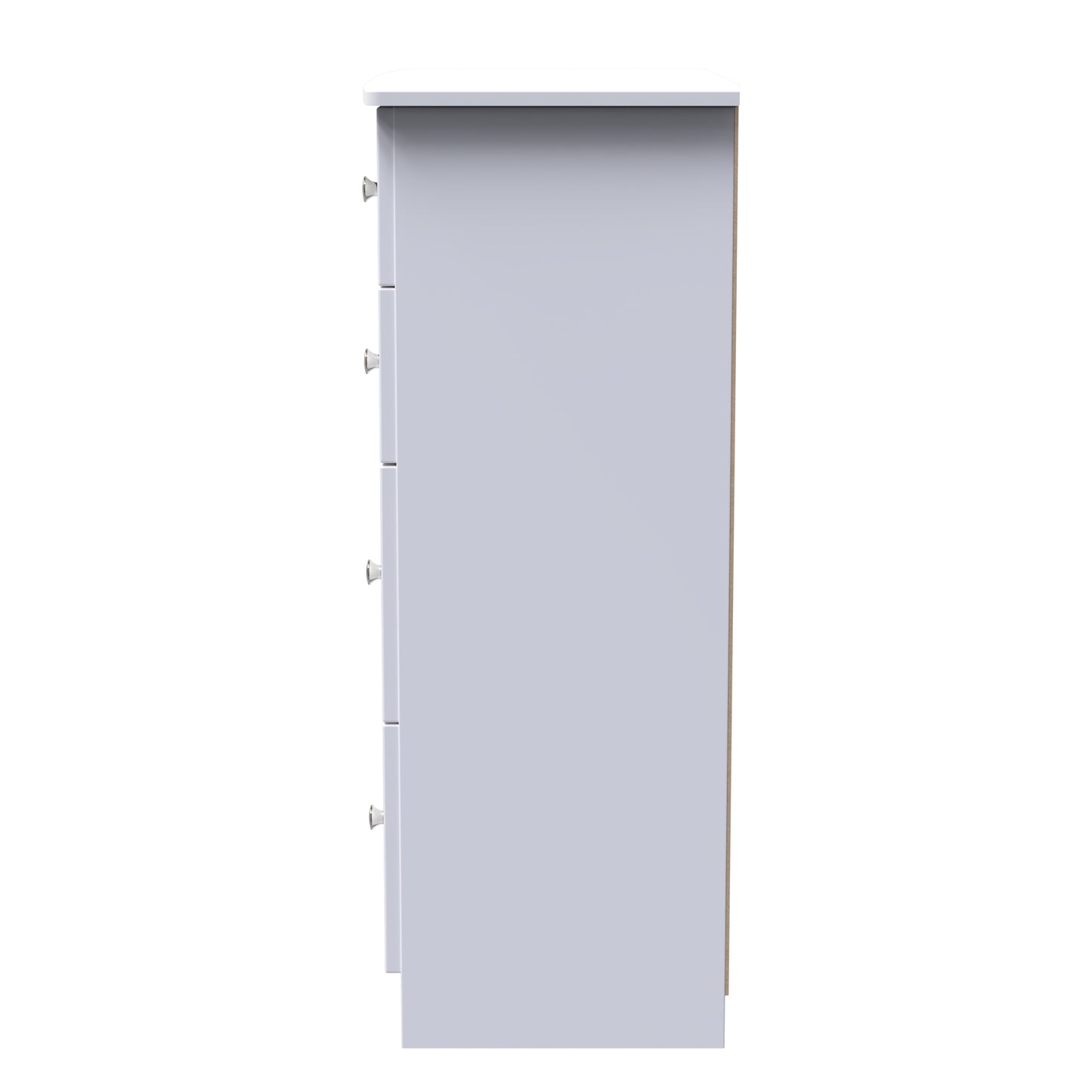 Lisbon White Matt 4 Drawer Deep Chest Sheffield Discount Furniture