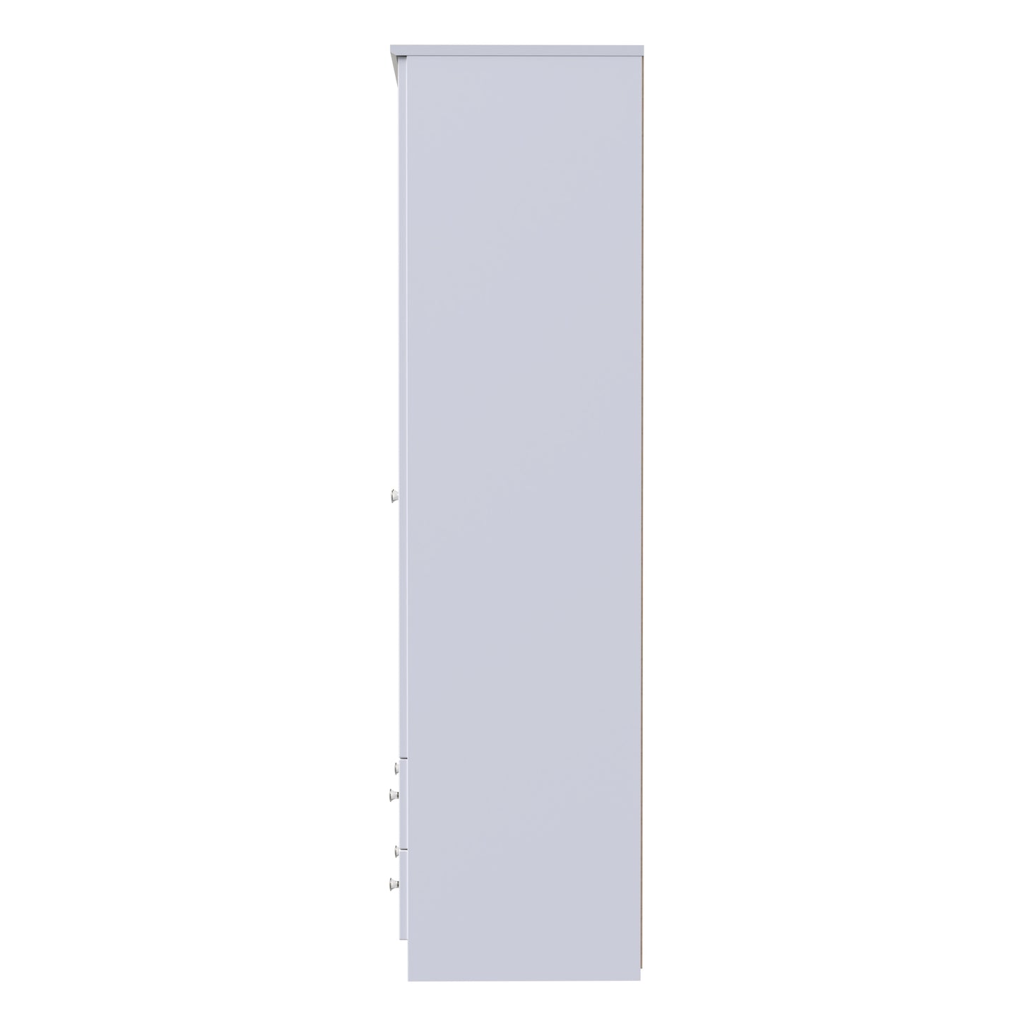 Miami White Matt 2 Door 2 Drawer Wardrobe Sheffield Discount Furniture