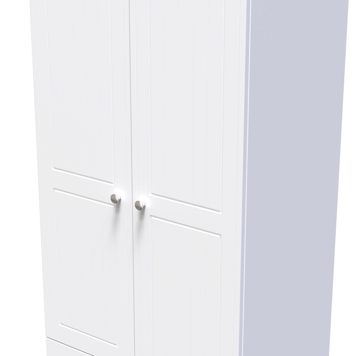 Miami White Matt 2 Door 2 Drawer Wardrobe Sheffield Discount Furniture
