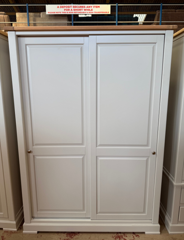 Olive Sliding 2-Door Wardrobe