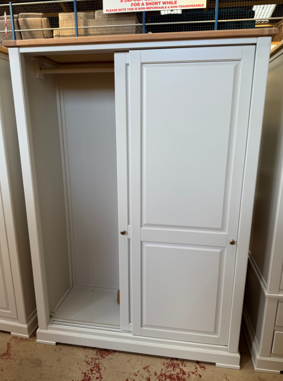 Olive Sliding 2-Door Wardrobe