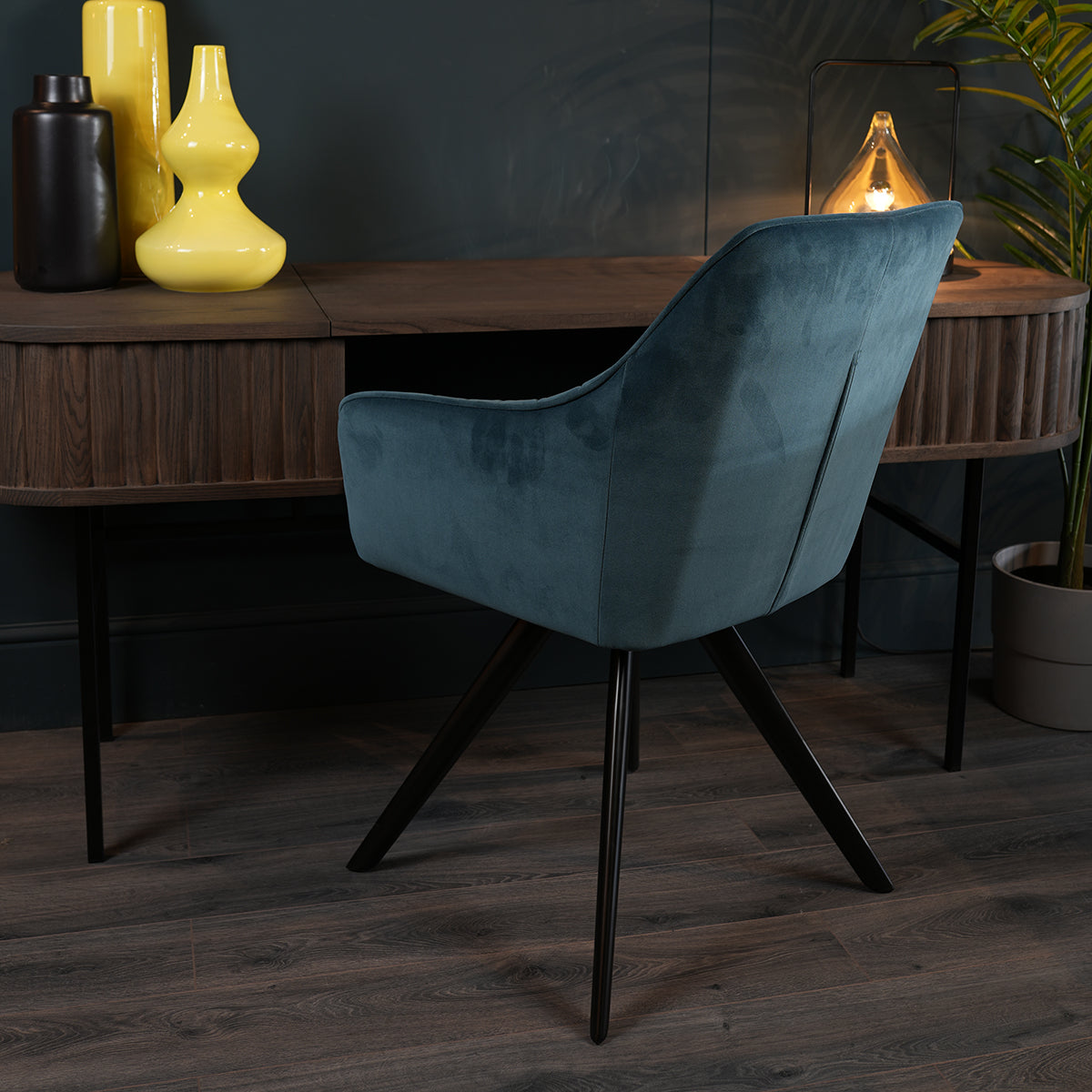 Cain Ceramic Extending Dining Set - 6 Seater - Blue dining set Such Comfort