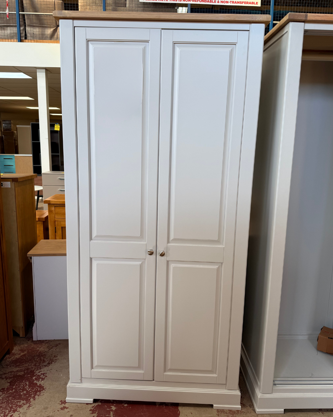 Olive 2-Door Full-Hanging Wardrobe