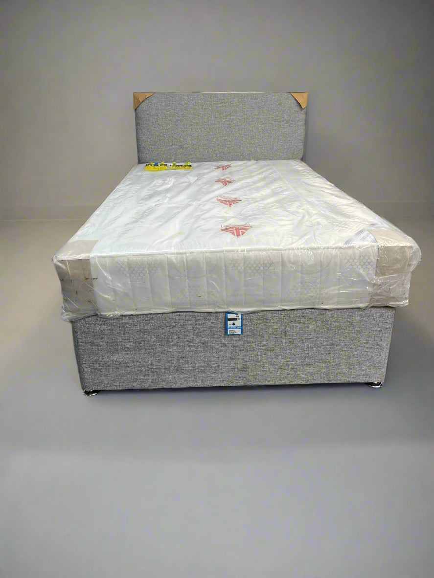 Worchester Divan Bed & Mattress Set - 112 Fabrics - Storage Options Sheffield Discount Furniture
