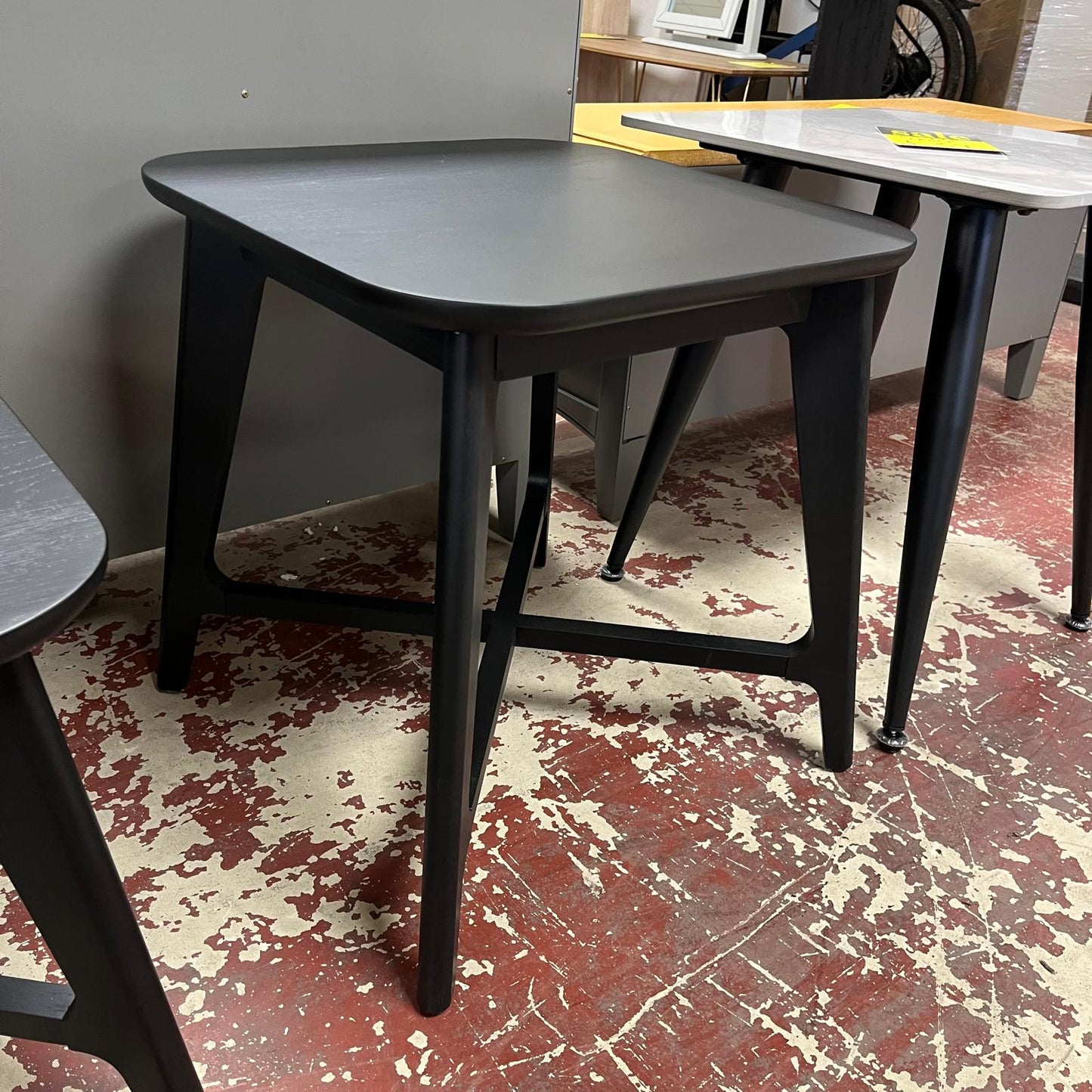 Carrington End Table Black Square Sheffield Discount Furniture