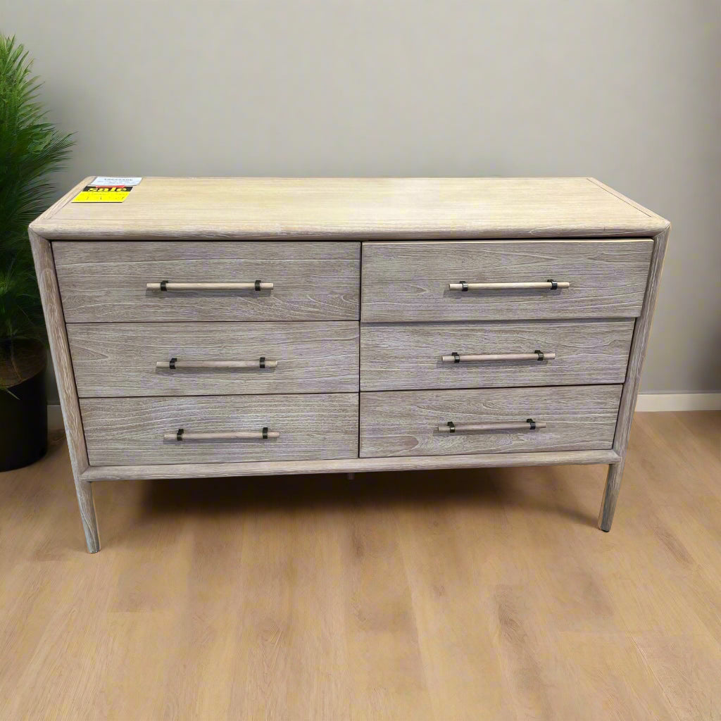 Tressage 6 Drawer Chest Wood Wide Sheffield Discount Furniture