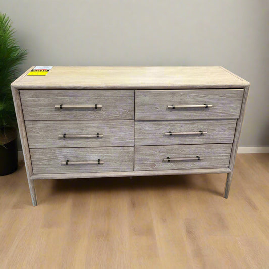 Tressage 6 Drawer Chest Wood Wide Sheffield Discount Furniture