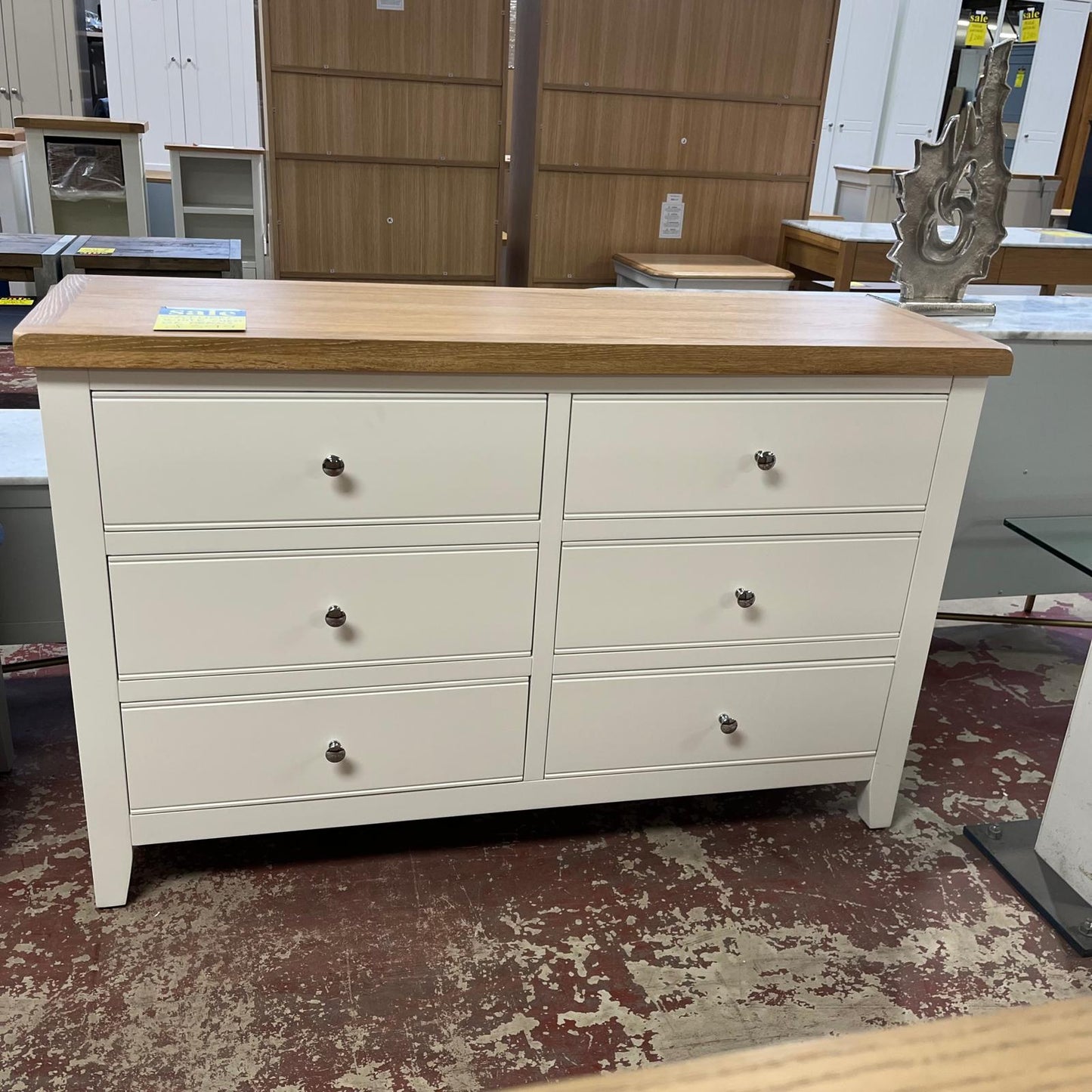 Saturn Wide Chest 6 Drawers Sheffield Discount Furniture