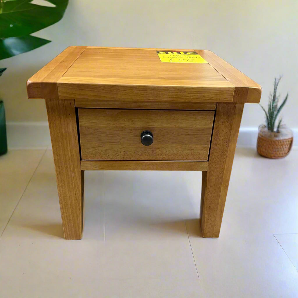 Torino Lamp Table With 1 Drawer Square Sheffield Discount Furniture