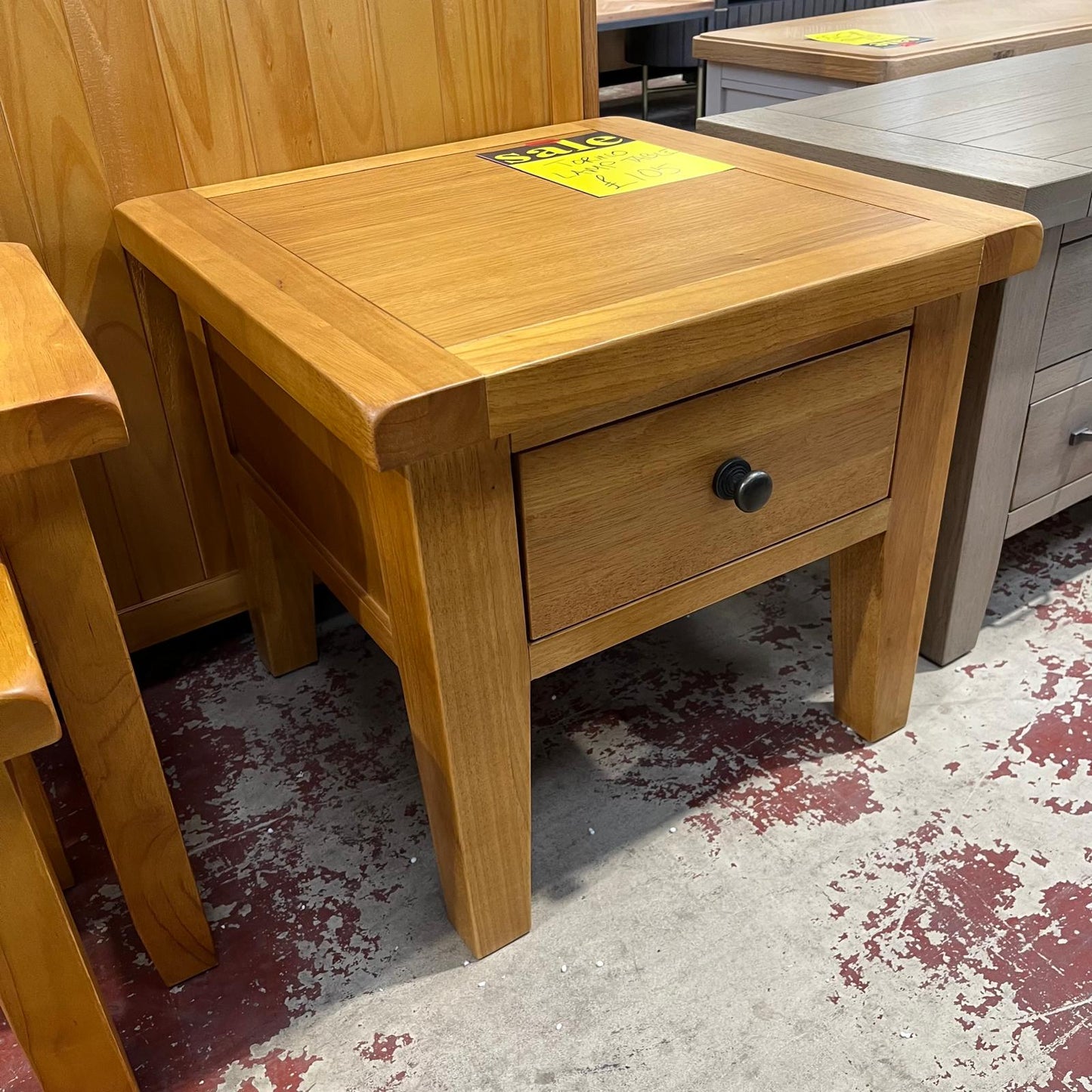 Torino Lamp Table With 1 Drawer Square Sheffield Discount Furniture