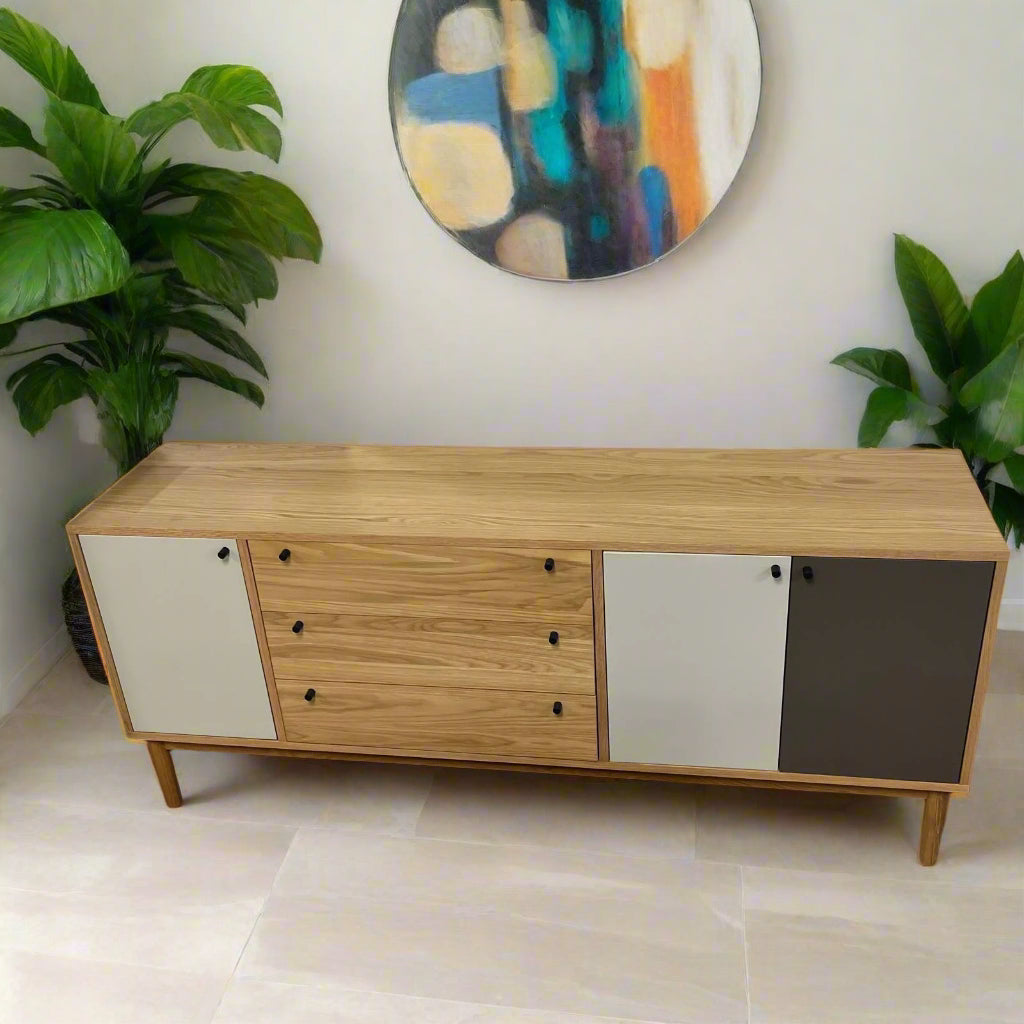 Freestanding Dressing Table Mirror With Grey Frame Sheffield Discount Furniture