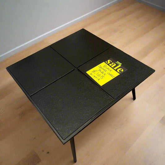 Square Coffee Table Black Sheffield Discount Furniture