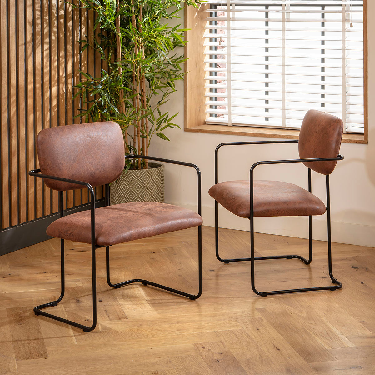 Sasha Faux Leather Carver Dining Chair Antique Brown dining chair Such Comfort