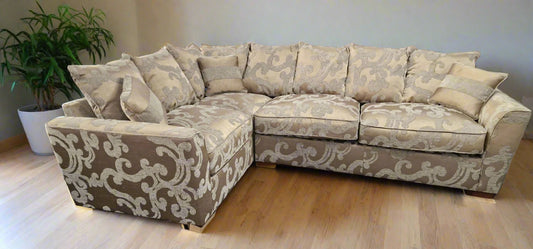 Fantasia Corner Sofa With Fabric Pattern Sheffield Discount Furniture
