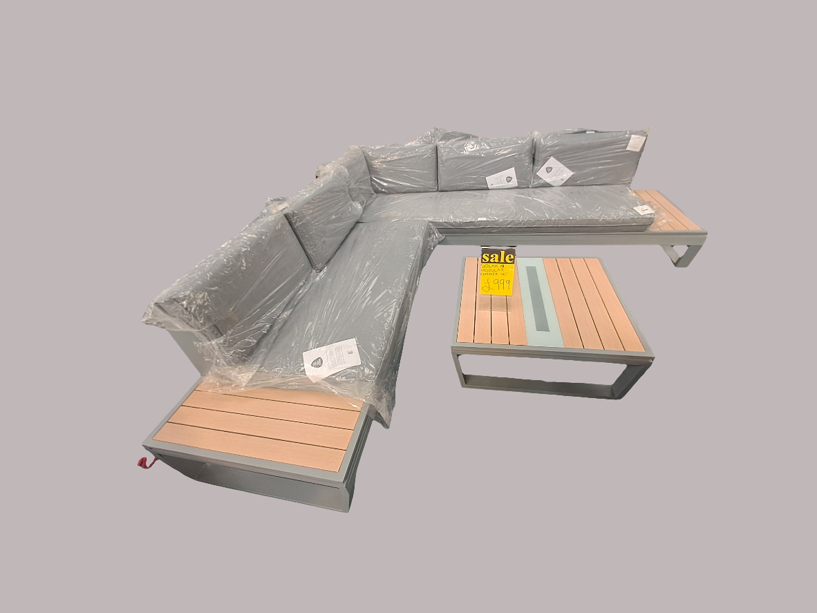 Solar corner LED sofa set