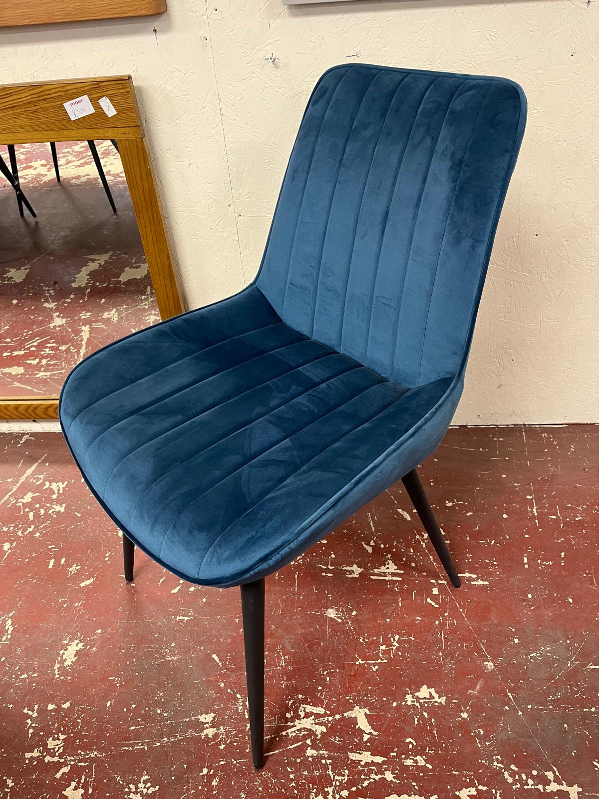 Dido Dining Chair Fabirc Teal Sheffield Discount Furniture