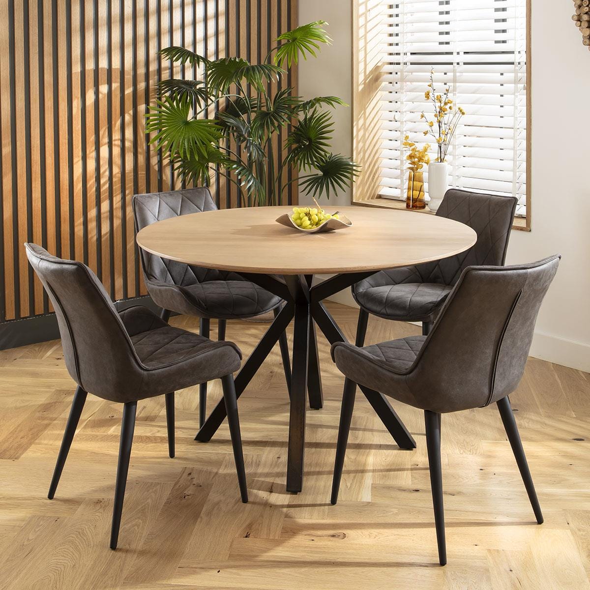 2 Mollie Fabric Dining Chairs Dark Grey Sheffield Discount Furniture