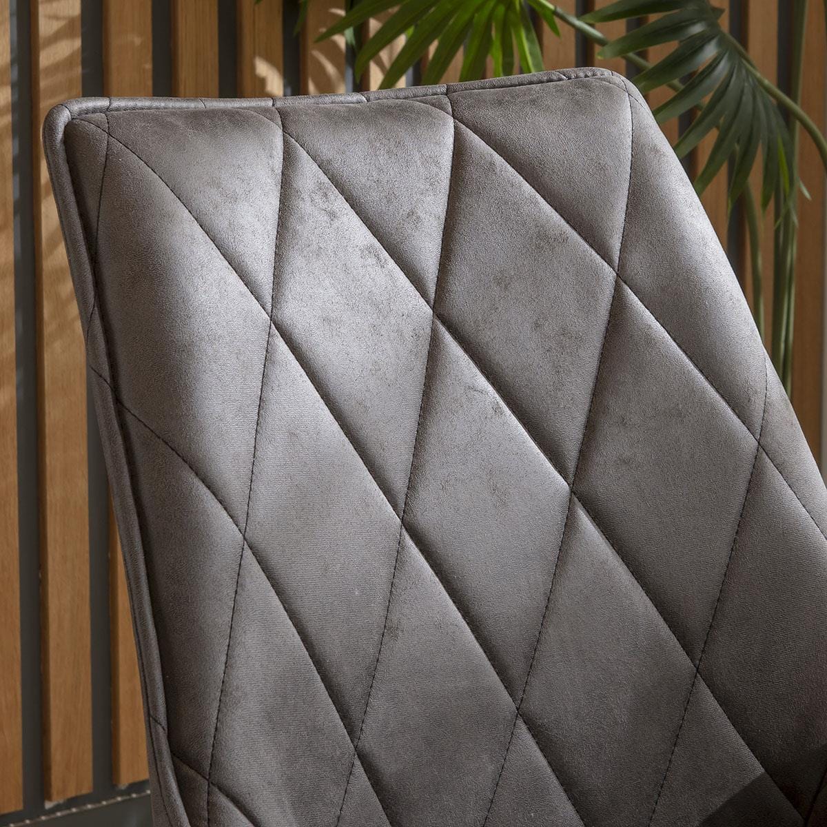 4 Mollie Fabric Dining Chairs Dark Grey Sheffield Discount Furniture