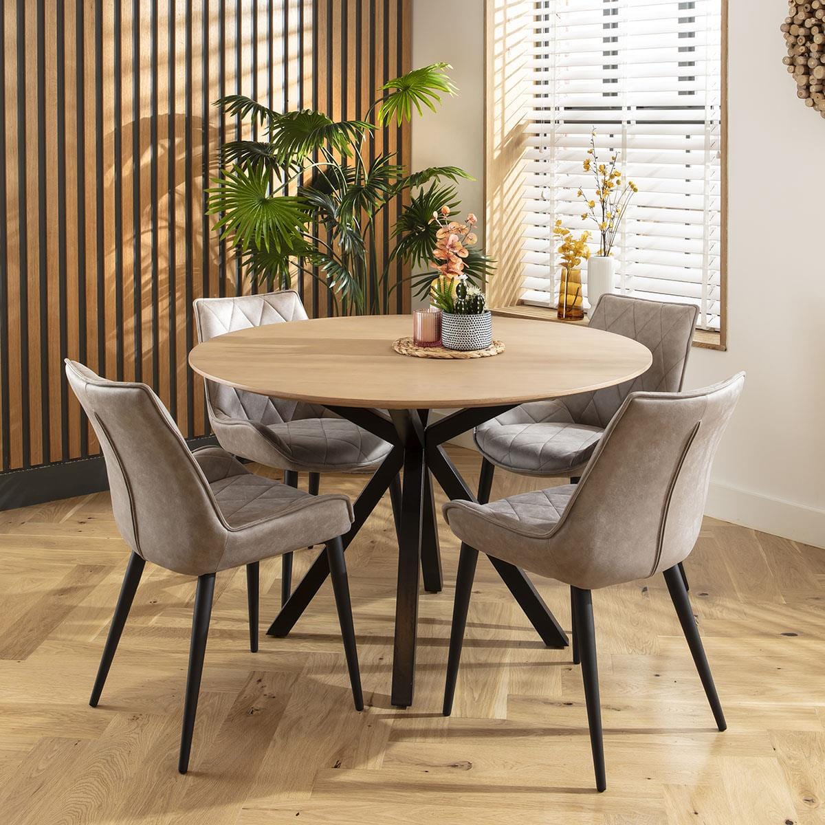 4 Mollie Fabric Dining Chairs Light Grey Sheffield Discount Furniture