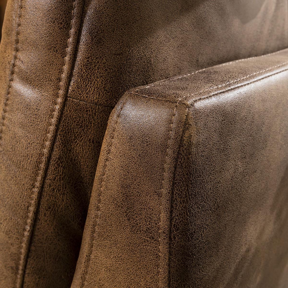Charlotte Middle Section Antique Brown 95x95cm Sheffield Discount Furniture