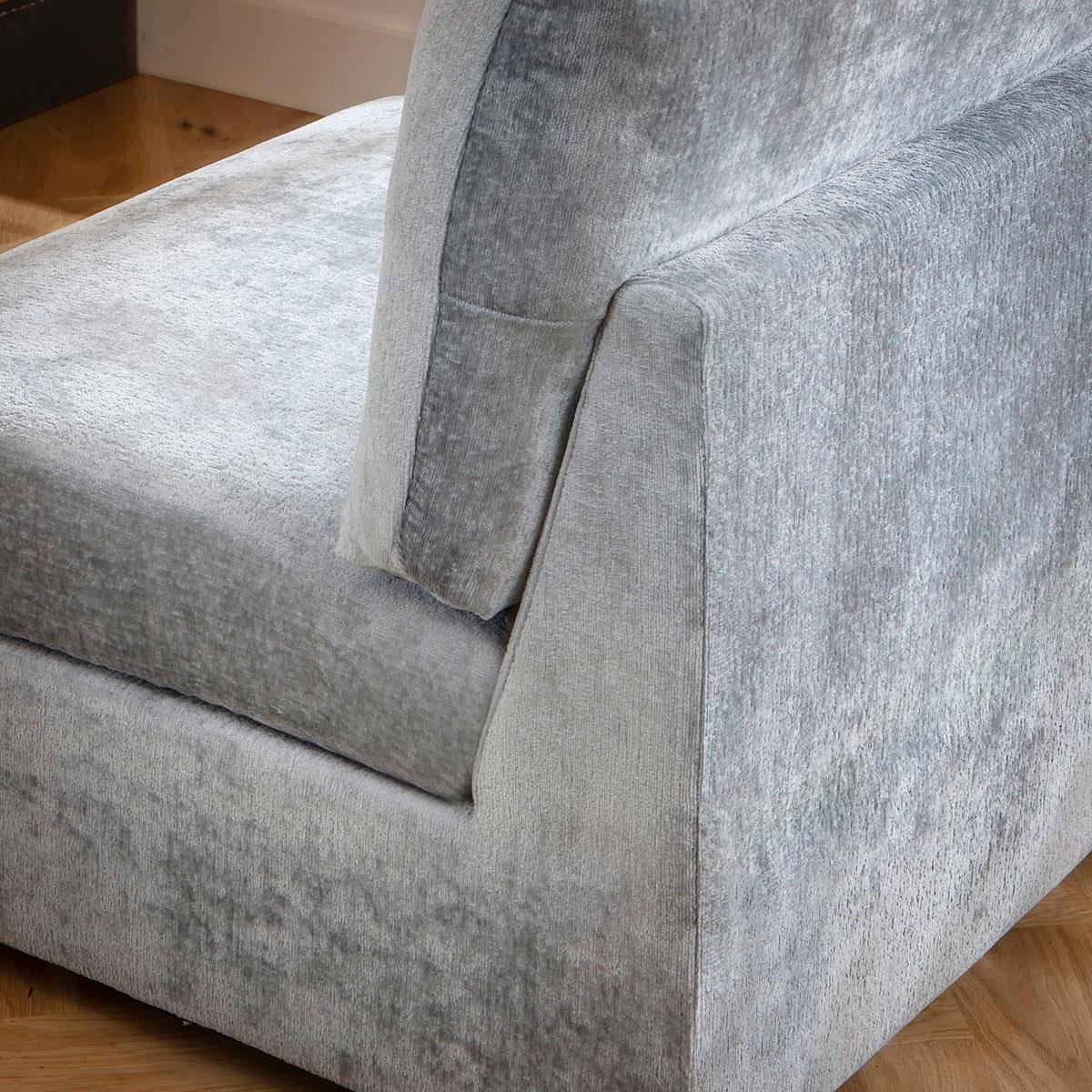Sophie 3 Seater Modular Sofa Blue Chenille 240x160cm 2L