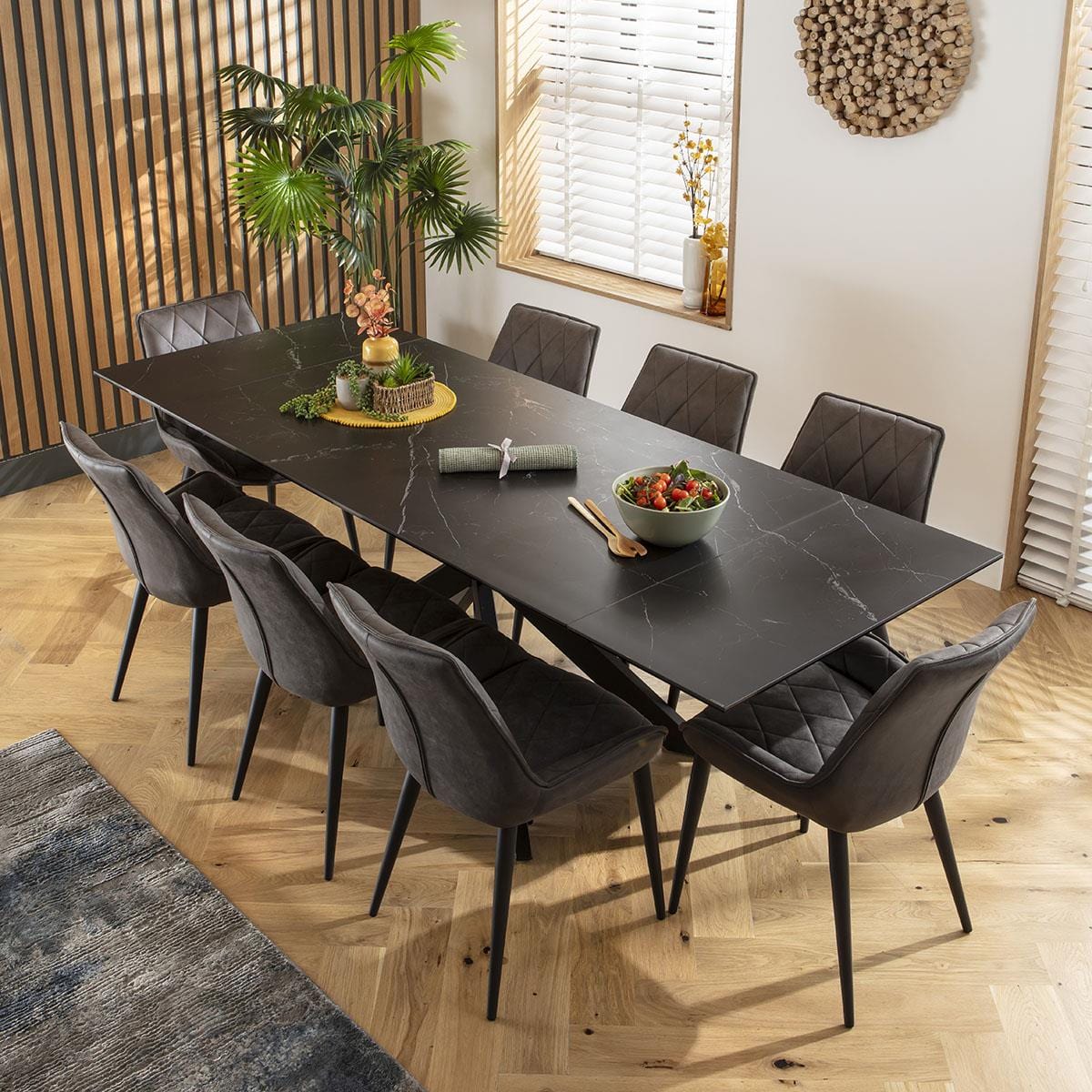 Mollie Fabric Dining Chair Dark Grey Sheffield Discount Furniture