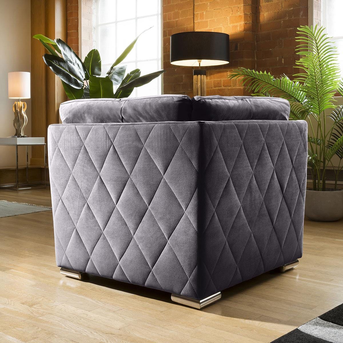Super Comfy Charlotte Sofa Dark Grey 2 Seater Settee Living Room / Sofas / In Stock Sofas Sheffield Discount Furniture