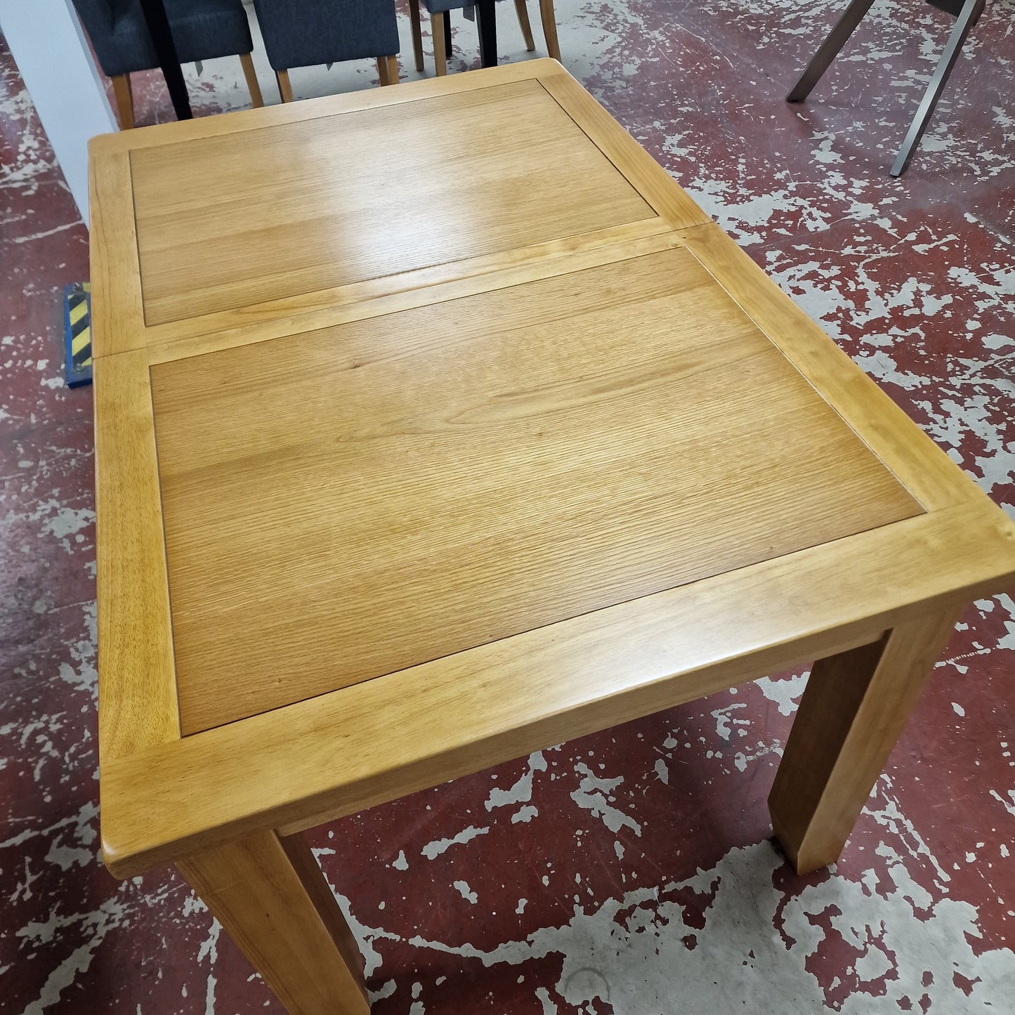 Torino Natural Oak Extending Rectangular Farmhouse Dining Table Sheffield Discount Furniture