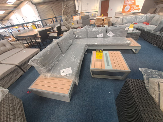 Solar corner LED sofa set