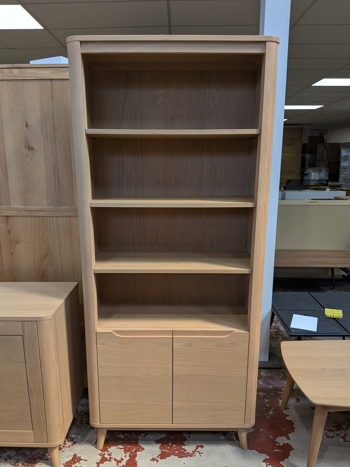 Azora 2 door bookcase Sheffield Discount Furniture