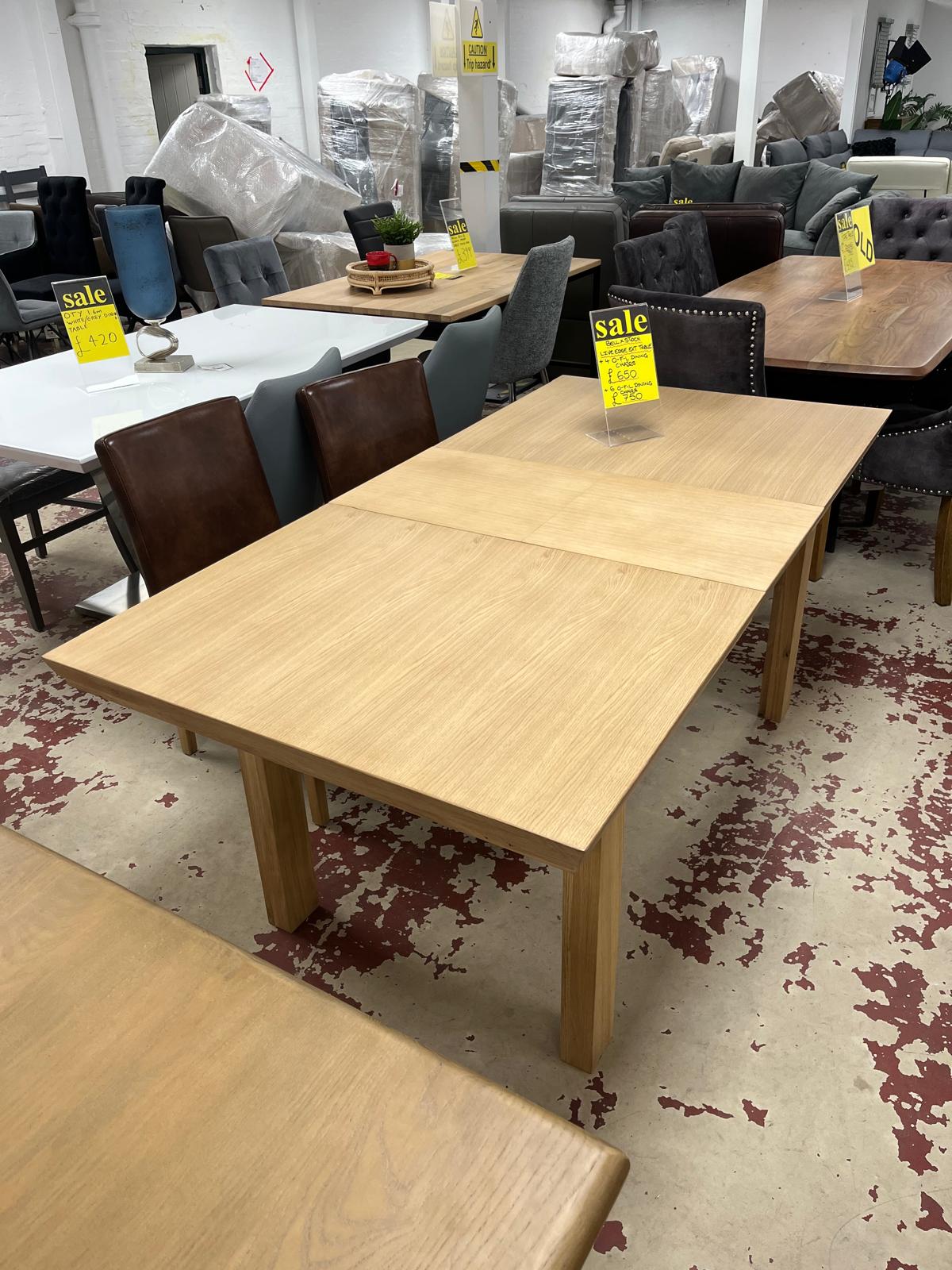 Bell x Stoch Live Edge Extending Dining Table Sheffield Discount Furniture