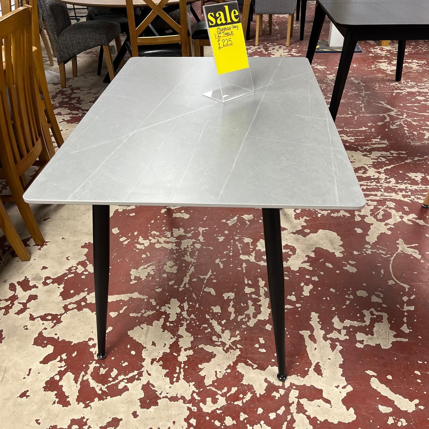Monaco Grey Dining Table Sheffield Discount Furniture