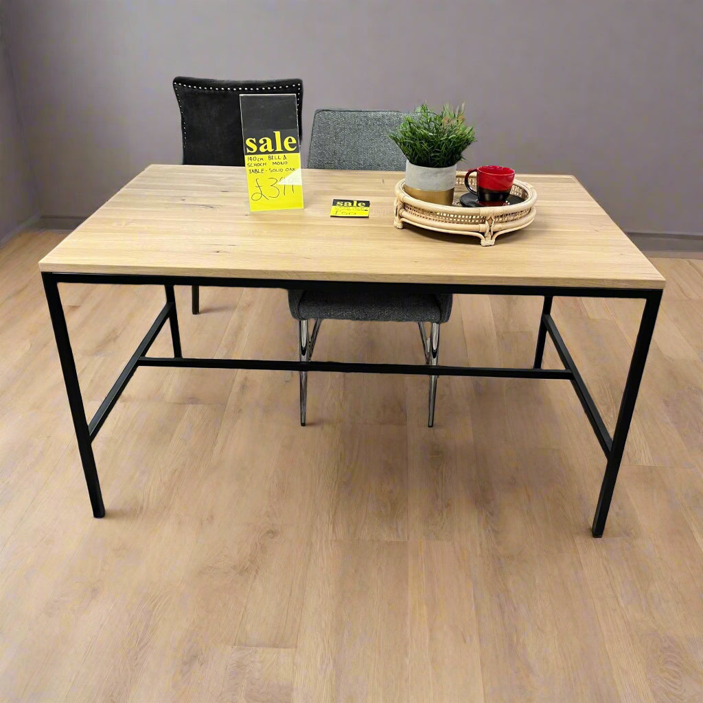 Bell x Schoch Mono Dining Table Solid Oak Sheffield Discount Furniture