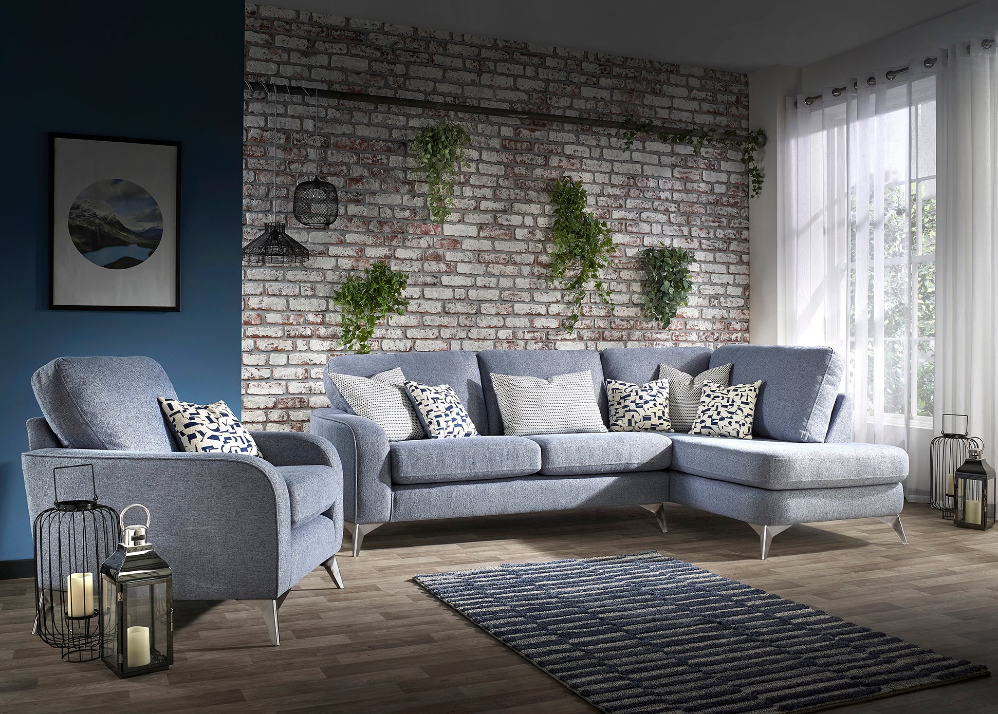 Madena Corner Or Sofa Set Fabric Sheffield Discount Furniture