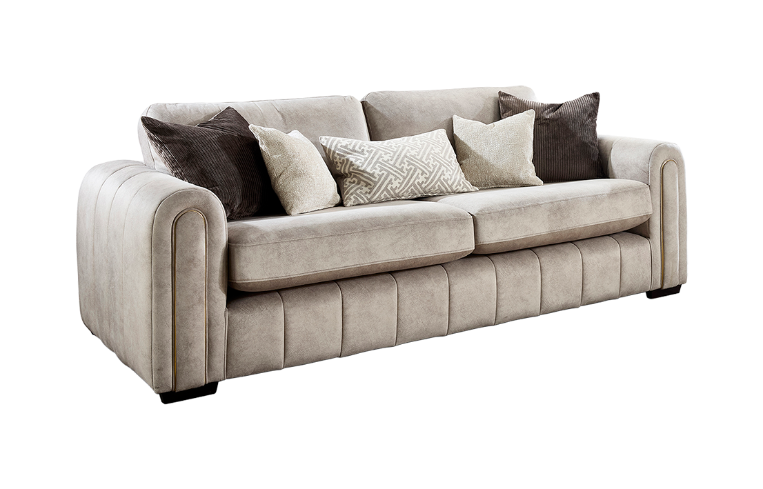 Glam Fabric Sofa (Multiple size/colour options available)