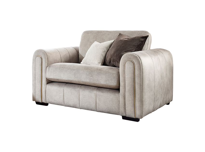 Glam Fabric Sofa (Multiple size/colour options available)