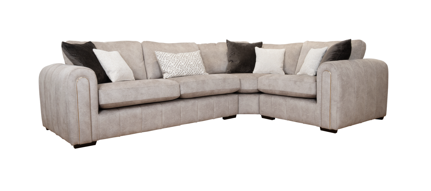 Glam Fabric Sofa (Multiple size/colour options available)
