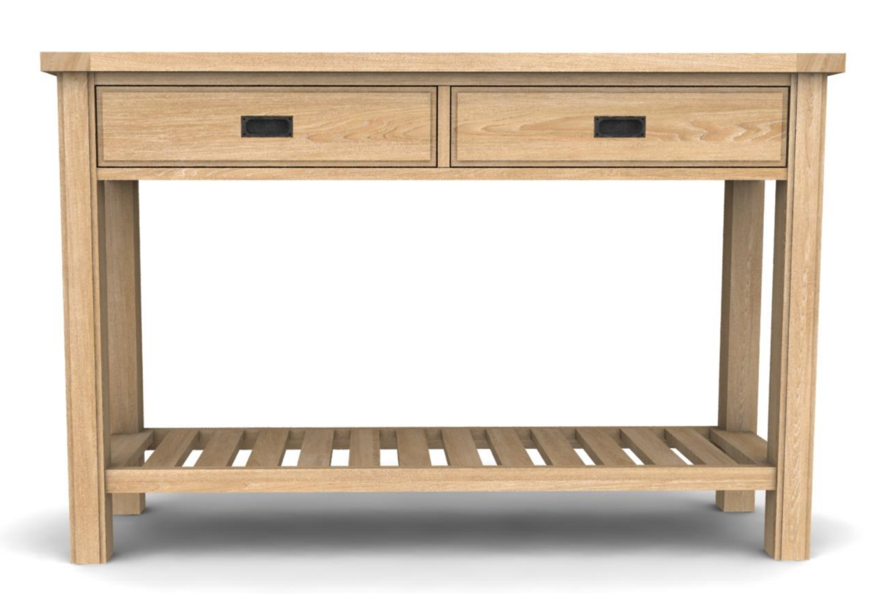 Albany Oak Console Table