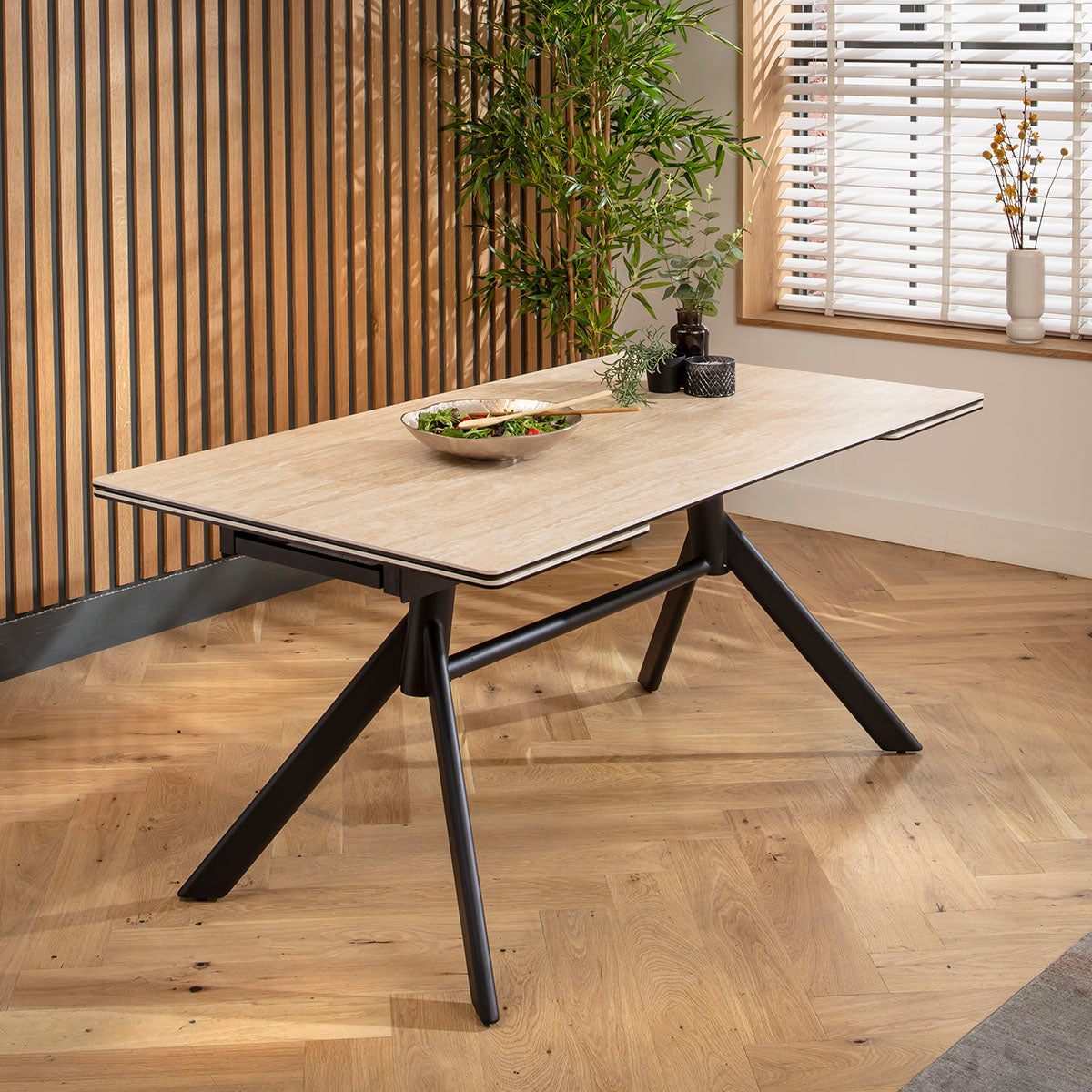 Carter 6 - 10 Seat Ceramic Extending Dining Table 160-240cm Beige dining table Such Comfort