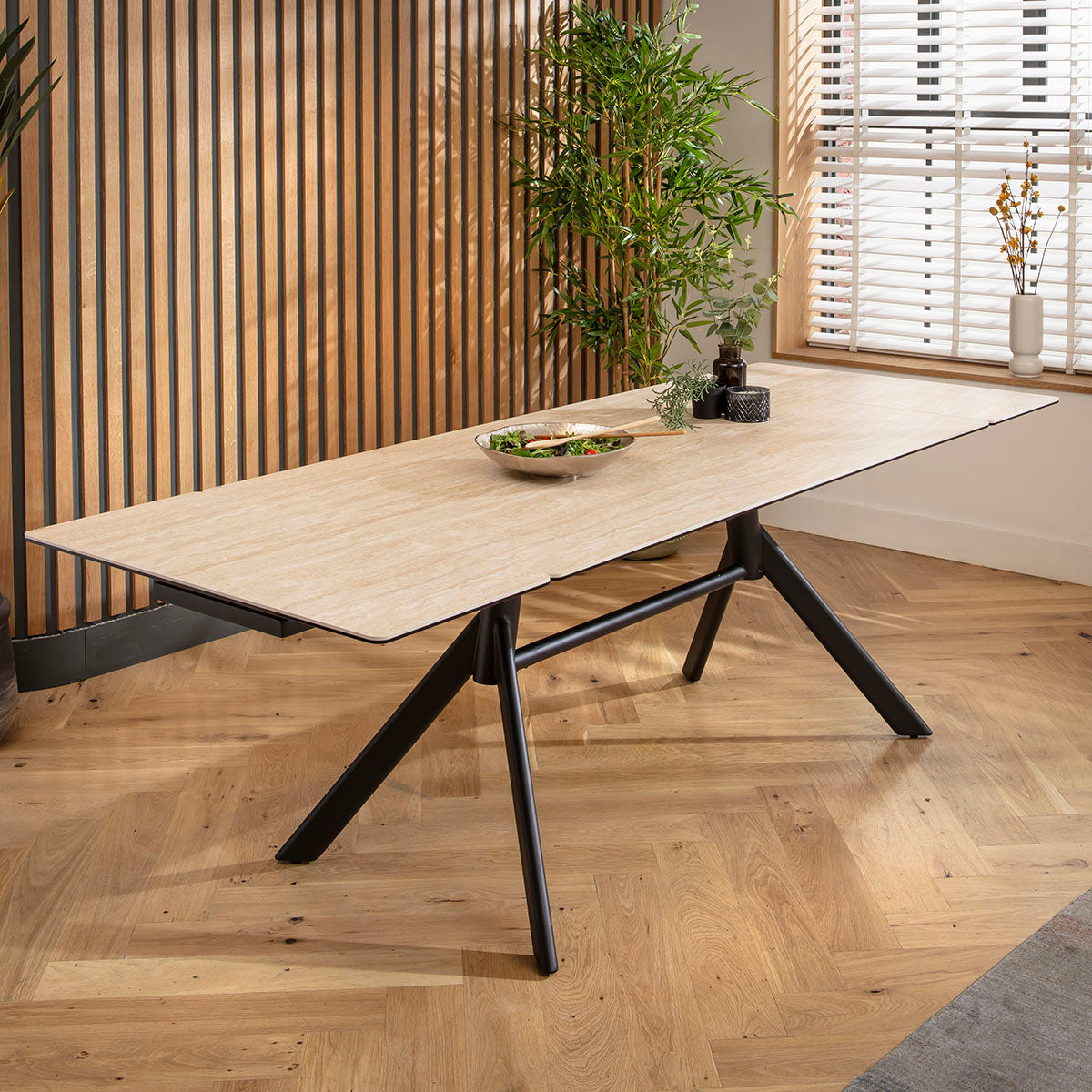 Carter 6 - 10 Seat Ceramic Extending Dining Table 160-240cm Beige dining table Such Comfort