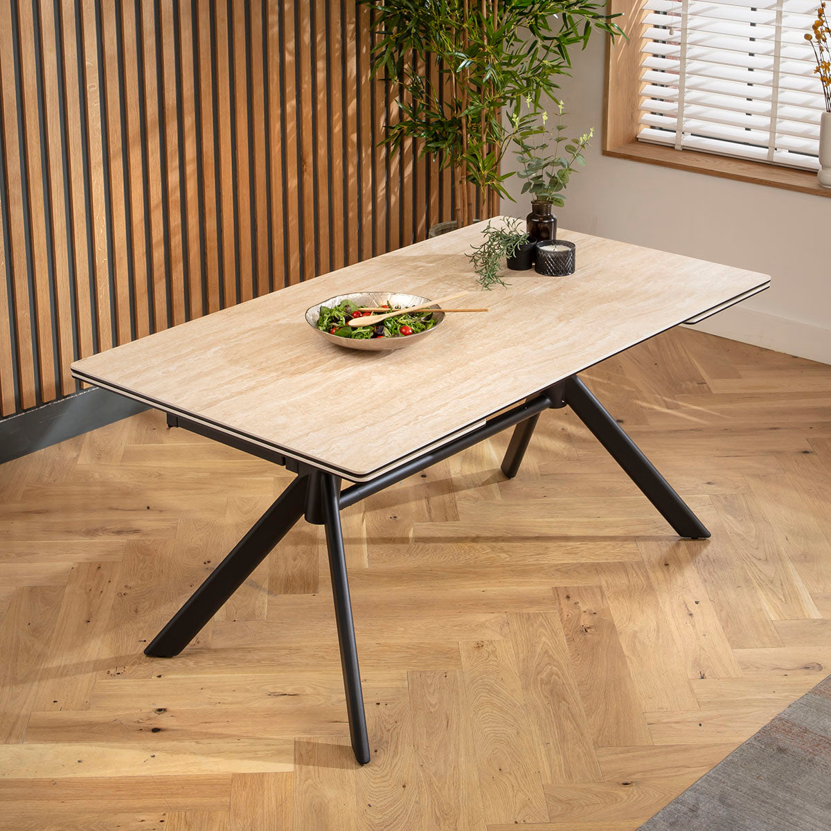 Carter 6 - 10 Seat Ceramic Extending Dining Table 160-240cm Beige dining table Such Comfort
