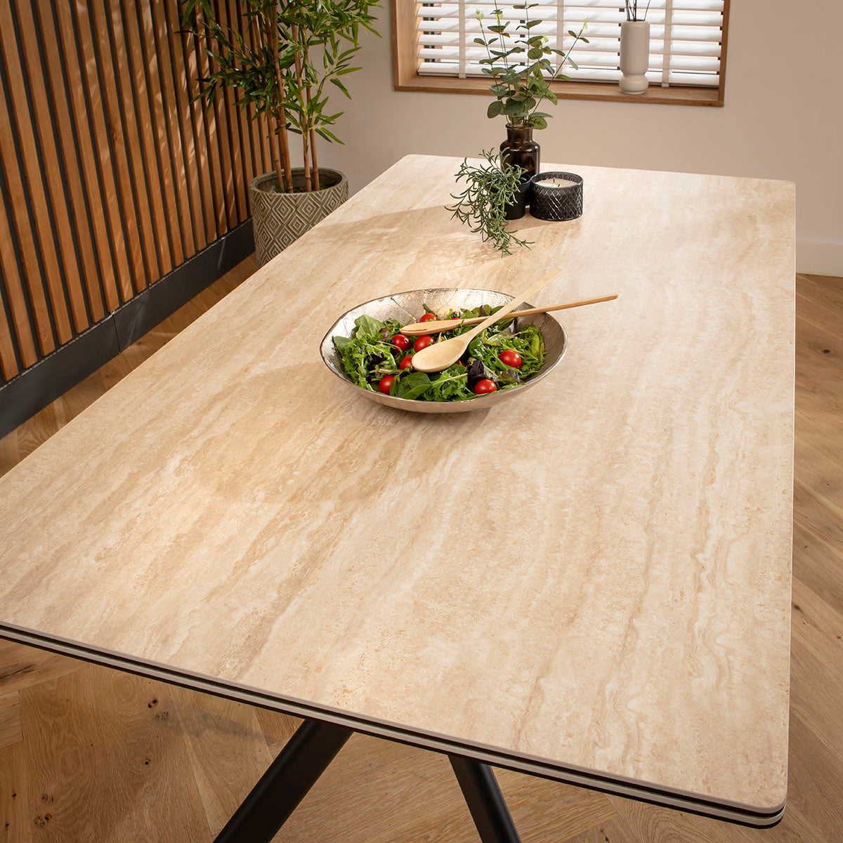 Carter 6 - 10 Seat Ceramic Extending Dining Table 160-240cm Beige dining table Such Comfort