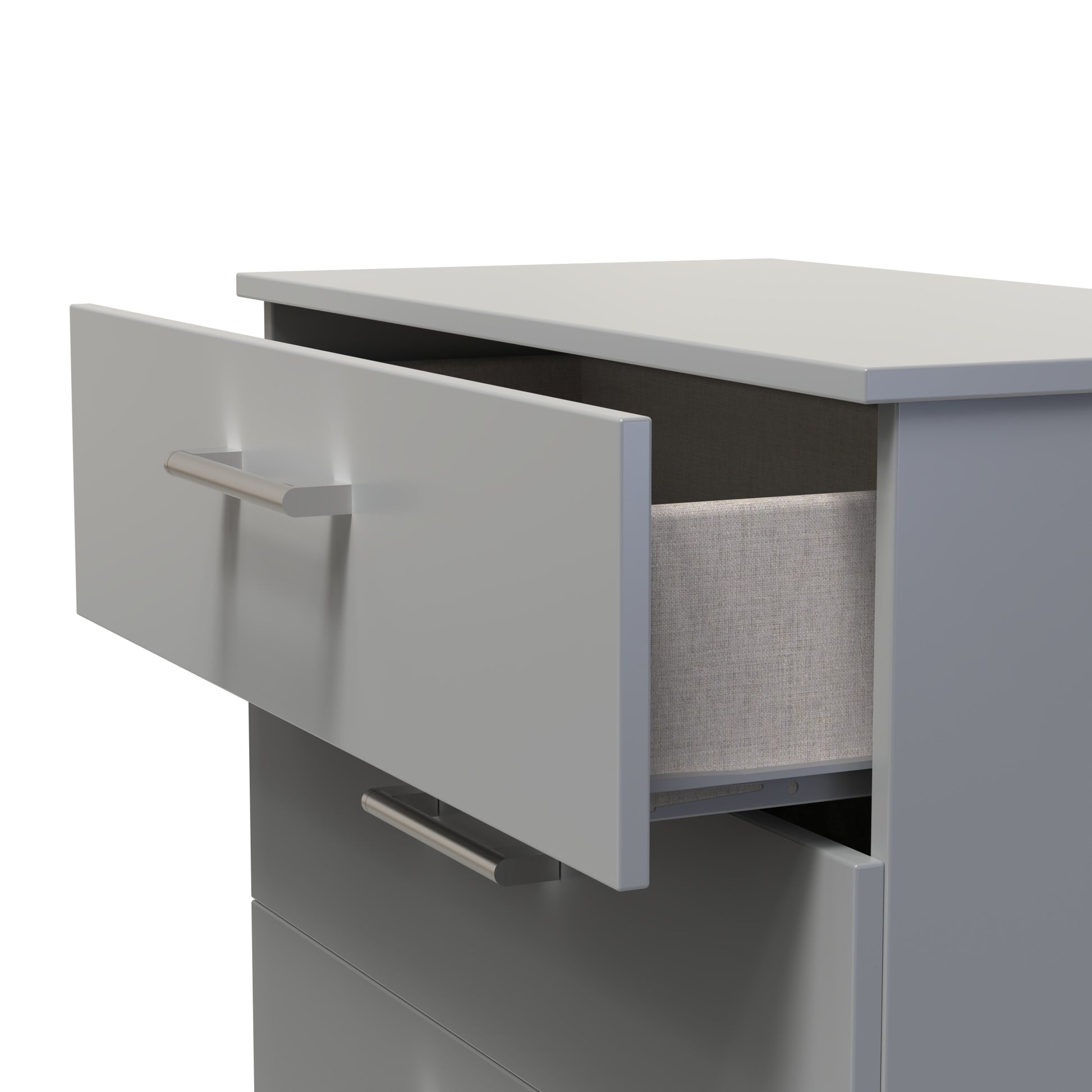 Destiny Dust Grey 4 Drawer Deep Chest Sheffield Discount Furniture