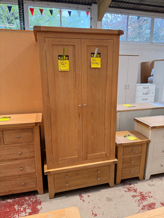 Windi 2 Door 1 Drawer Wardrobe Oak
