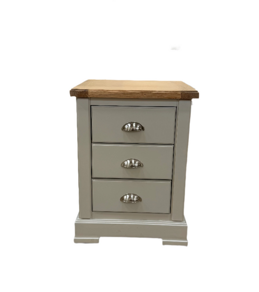 Olive 3-Drawer Bedside Table